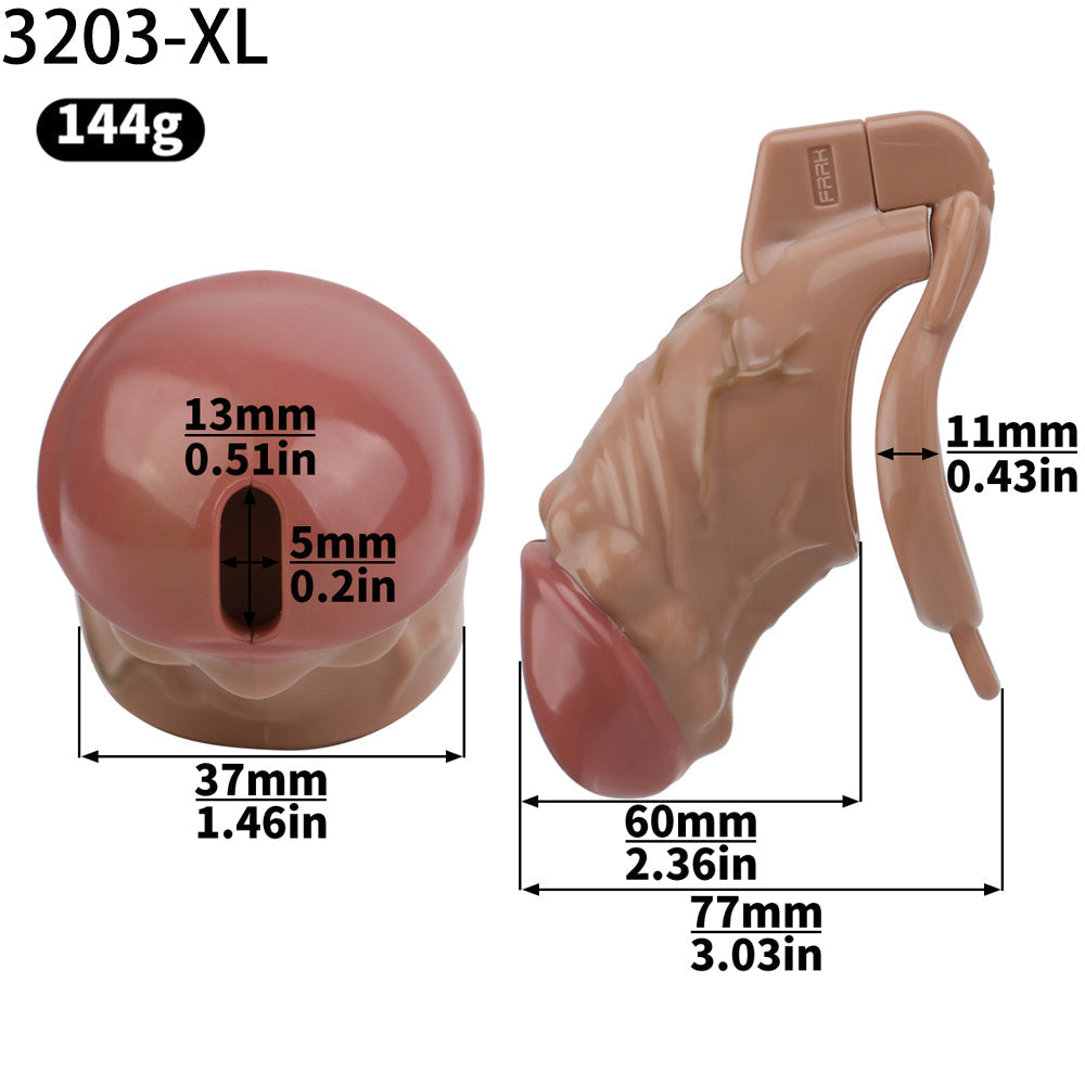 Realistic Penis Harz Keuschheitskäfig