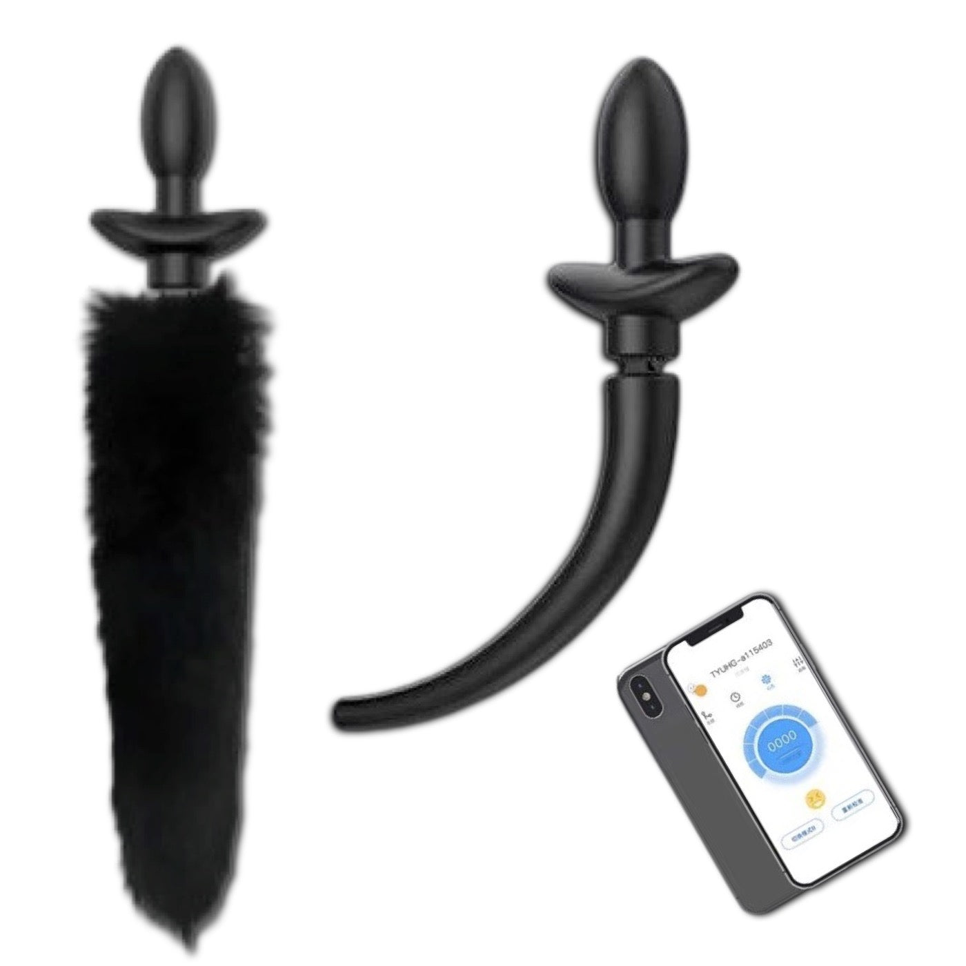 Shake Tail Shock Analplug Remotely