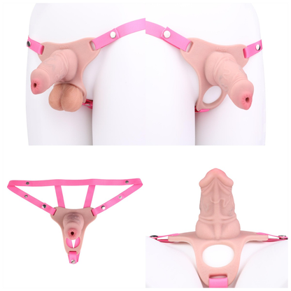 Happy Pride Chastity Cage With Support 23