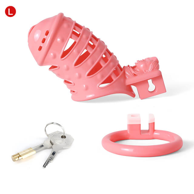 Sissy Rosa mit Spitzen 3D-gedruckt Vagina-Optik Vaginal