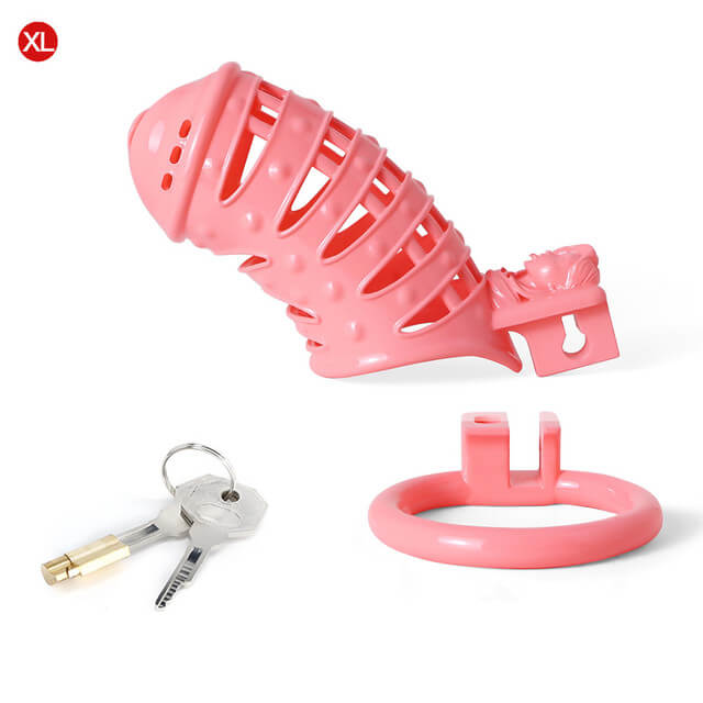Sissy Rosa mit Spitzen 3D-gedruckt Vagina-Optik Vaginal