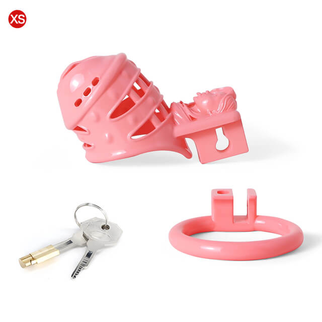 Sissy Rosa mit Spitzen 3D-gedruckt Vagina-Optik Vaginal