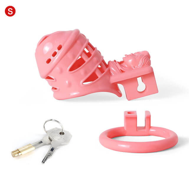Sissy Rosa mit Spitzen 3D-gedruckt Vagina-Optik Vaginal