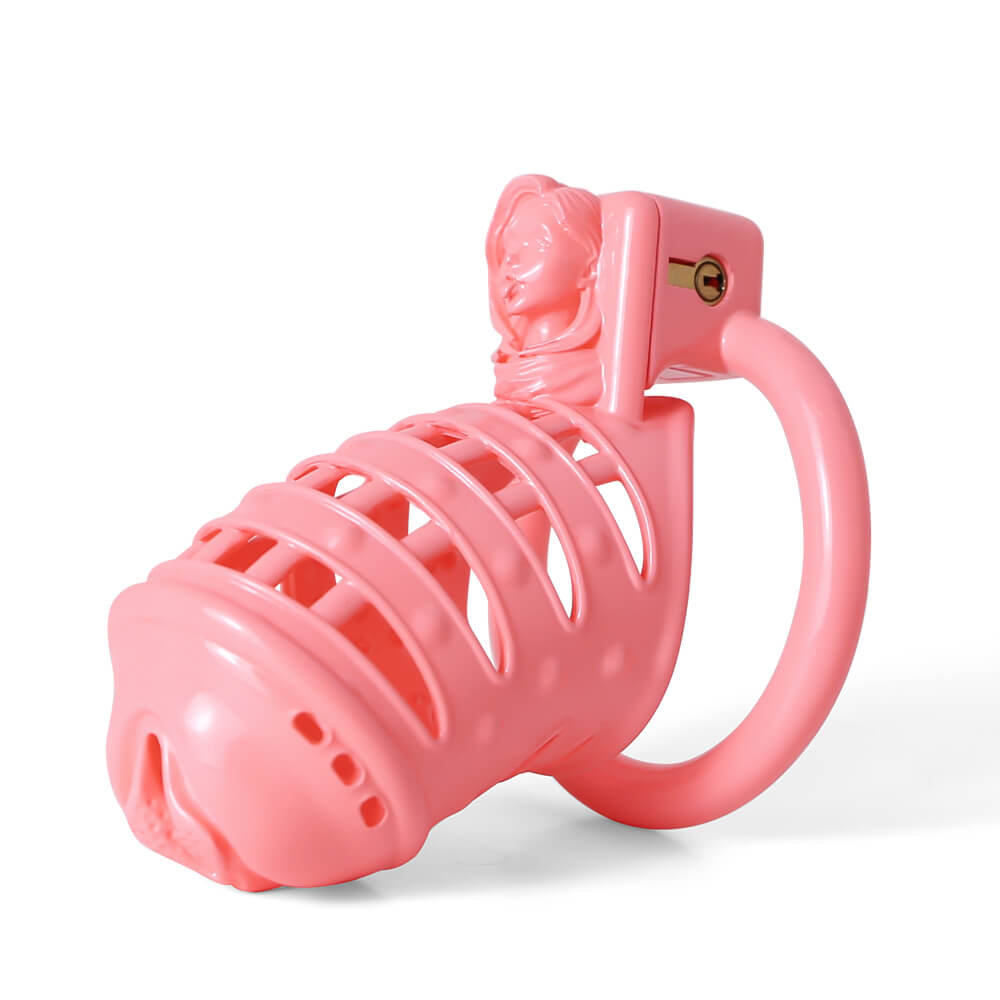 Sissy Rosa mit Spitzen 3D-gedruckt Vagina-Optik Vaginal