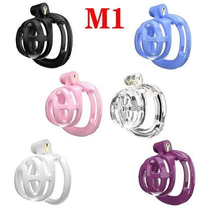 Klein Keuschheitskäfig 5 mit Katheter Colors zu choose