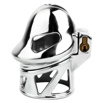 Stainless Steel Ringless Chastity Cage - 4