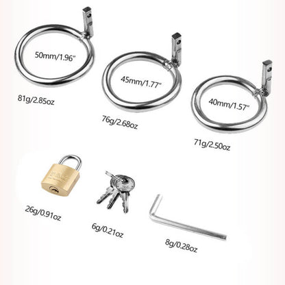 Edelstahl Rivet Bondage Keuschheitskäfig