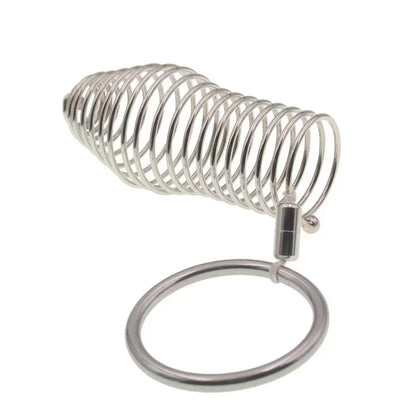 Edelstahl Threaded Penis Hülle mit Ring