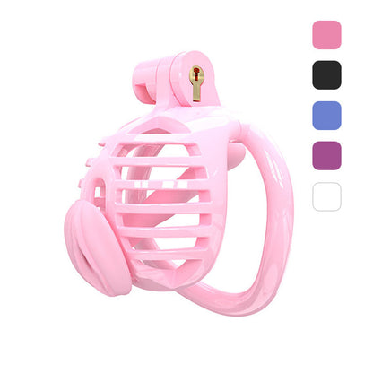 Klein Keuschheitskäfig 5 mit Katheter Colors zu choose