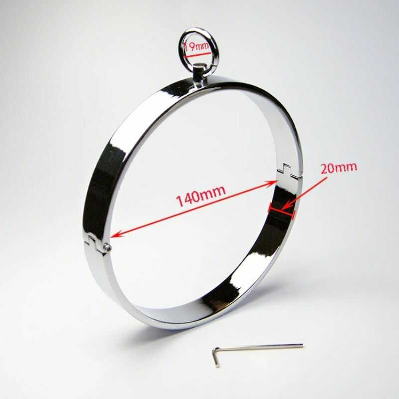 Halsband bdsm flach und metall