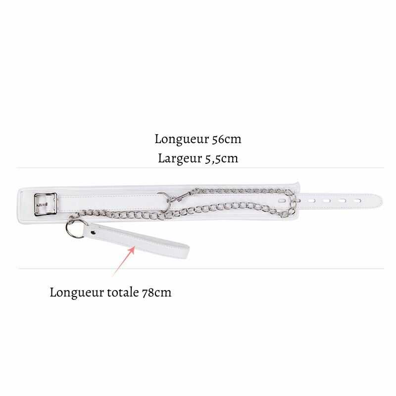 Weißes Bdsm leine halsband