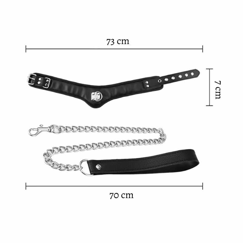 Bdsm Halsband mit Leine