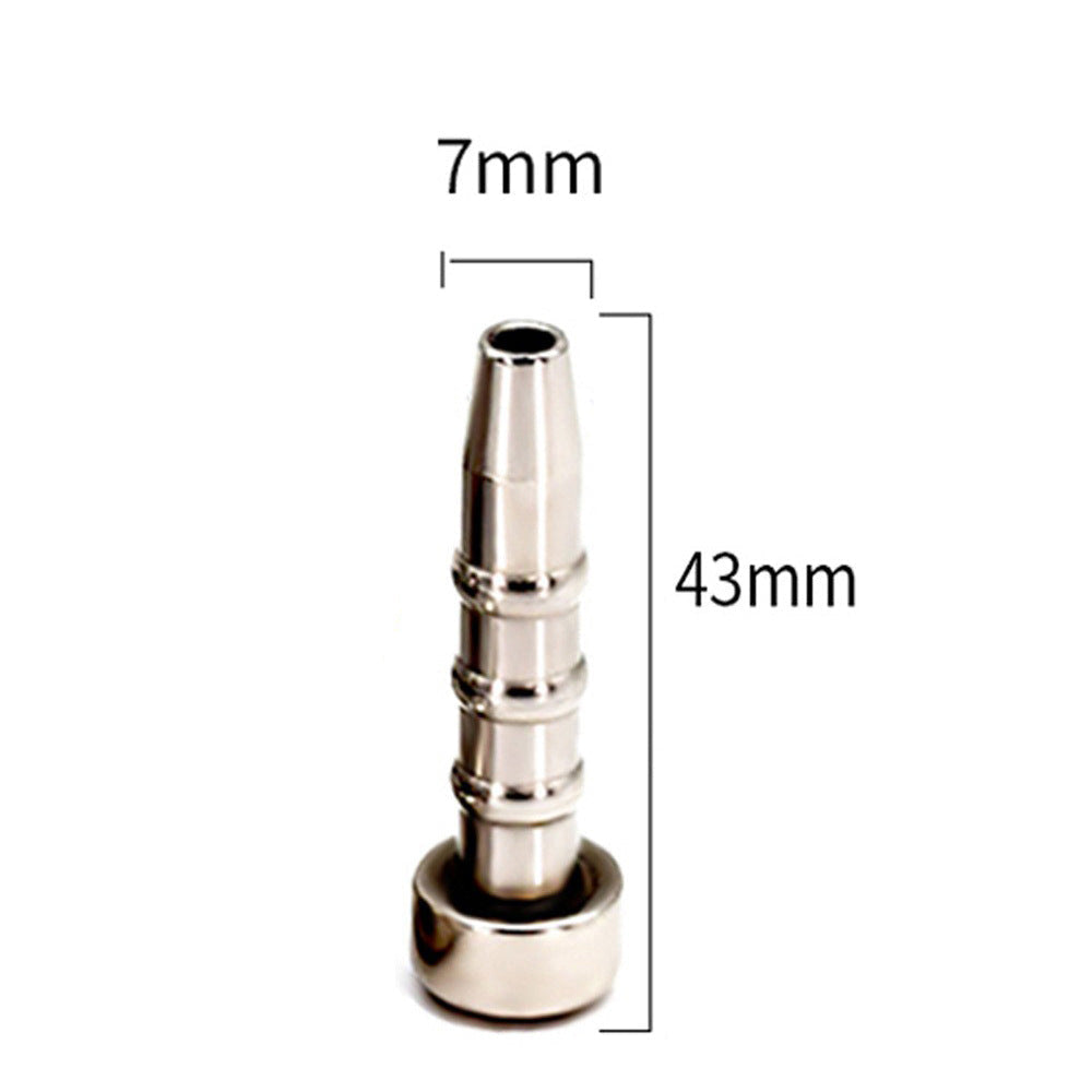 Kurzer Harnröhrenplug aus Metall für Keuschheitskäfig