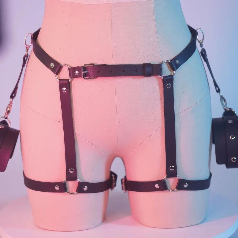 Bdsm Harness Damen Leder Set – Produktansicht 5