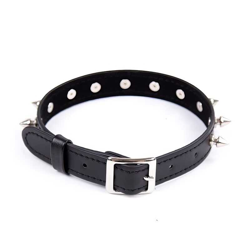 BDSM Halsband mit Metallspitzen
