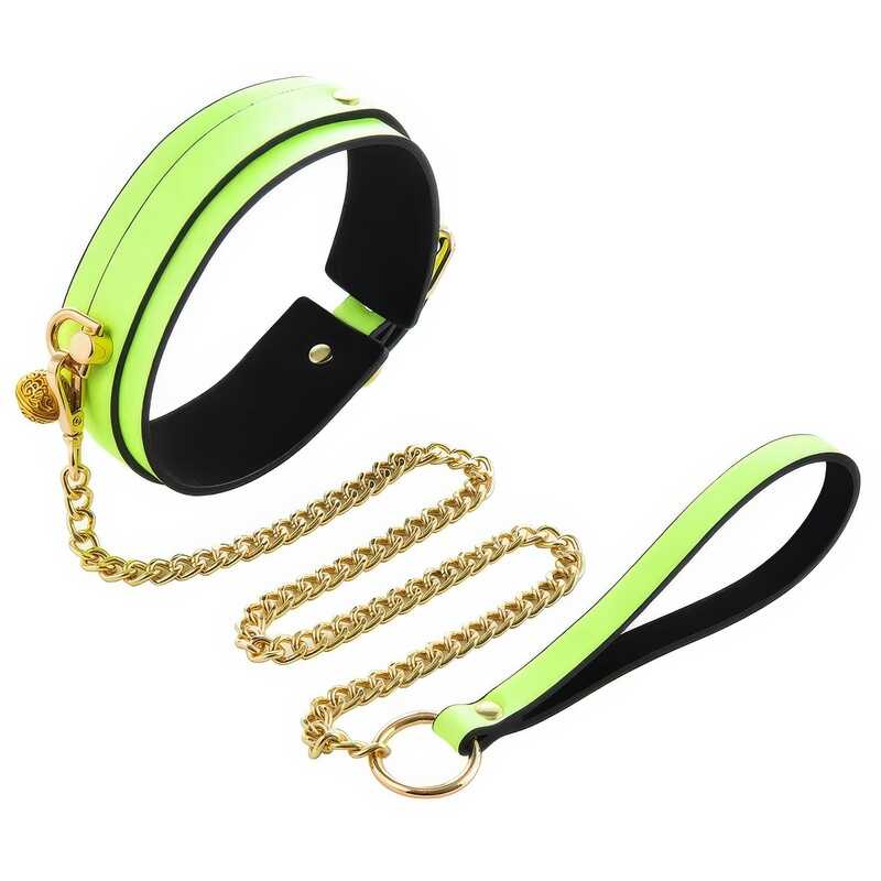 Phosphoreszierendes Leinen halsband BDSM