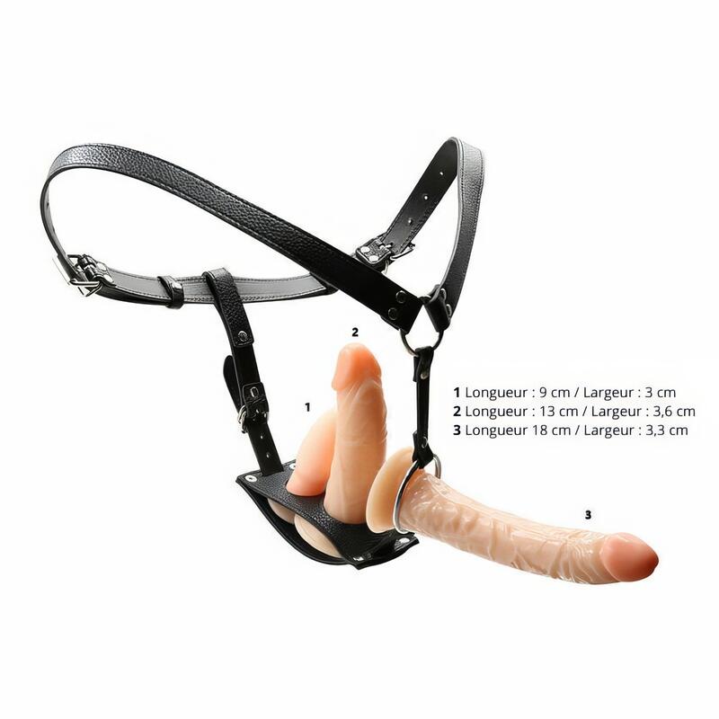 Dreifachumschnalldildo